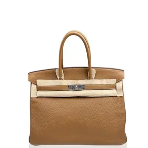 Pre-owned Hermes Leather tote bags Birkin 35 Togo 37 Gold (mk103793)