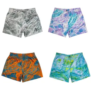 Full Logo Camo Pattern Mesh Shorts, Outdoor Hunting Style Athletic Shorts, Lightweight Summer Sport Shorts