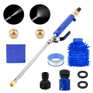 10 piece set of heavy duty high pressure cleaning rods, equipped with a hose nozzle tool