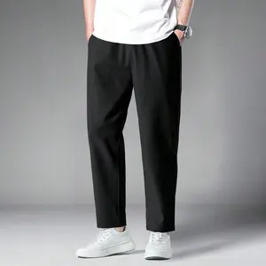 Minimalist Black Trousers | Relaxed-Fit Streetwear Dress Pants