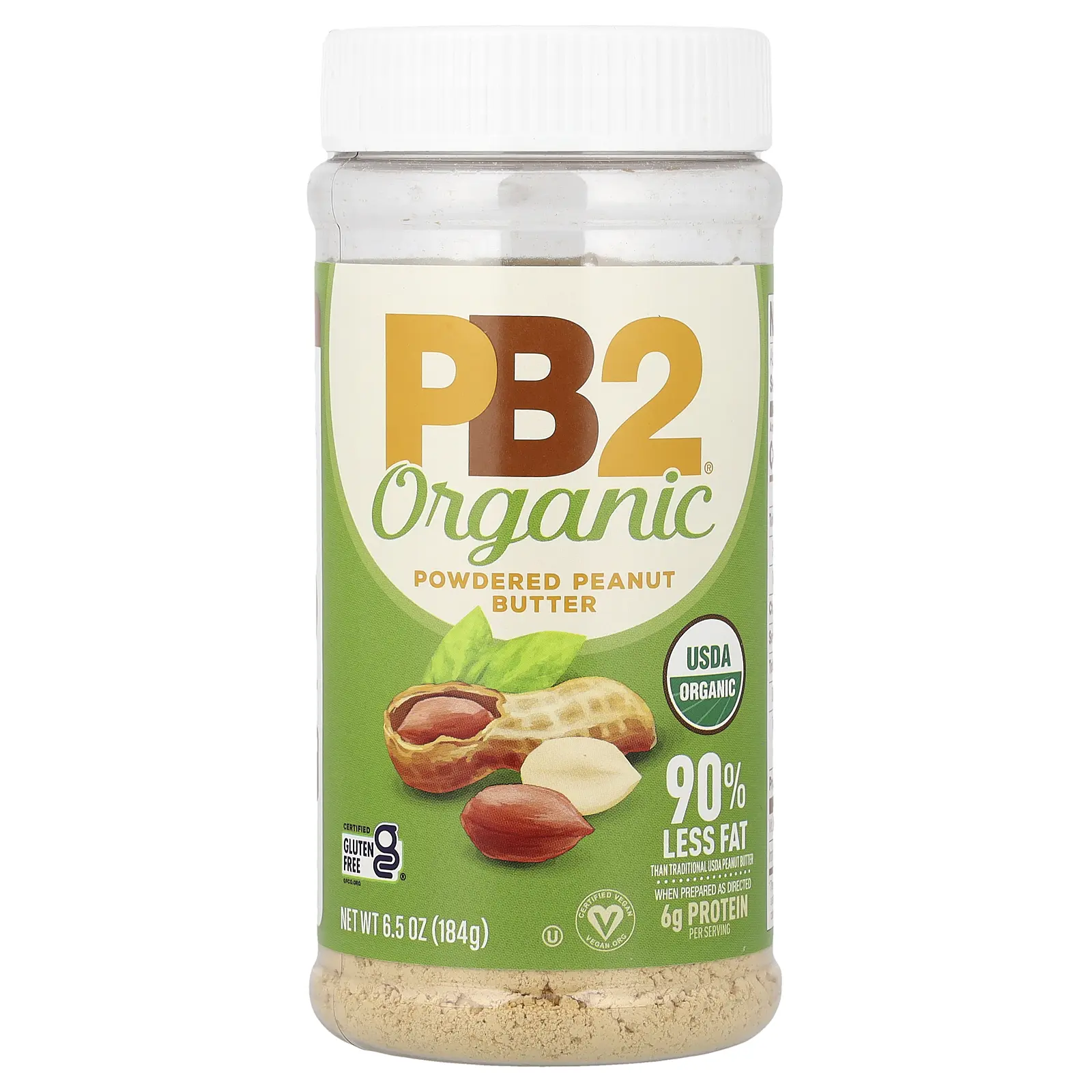 PB2 Foods Organic Powdered Peanut Butter, 6.5 oz (184 g) PB2 Foods Organic Powdered Peanut Butter, 6.5 oz (184 g)