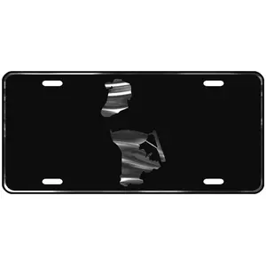 CustoMonsterDesigns Macau Map Heavy Duty Aluminum License Plate