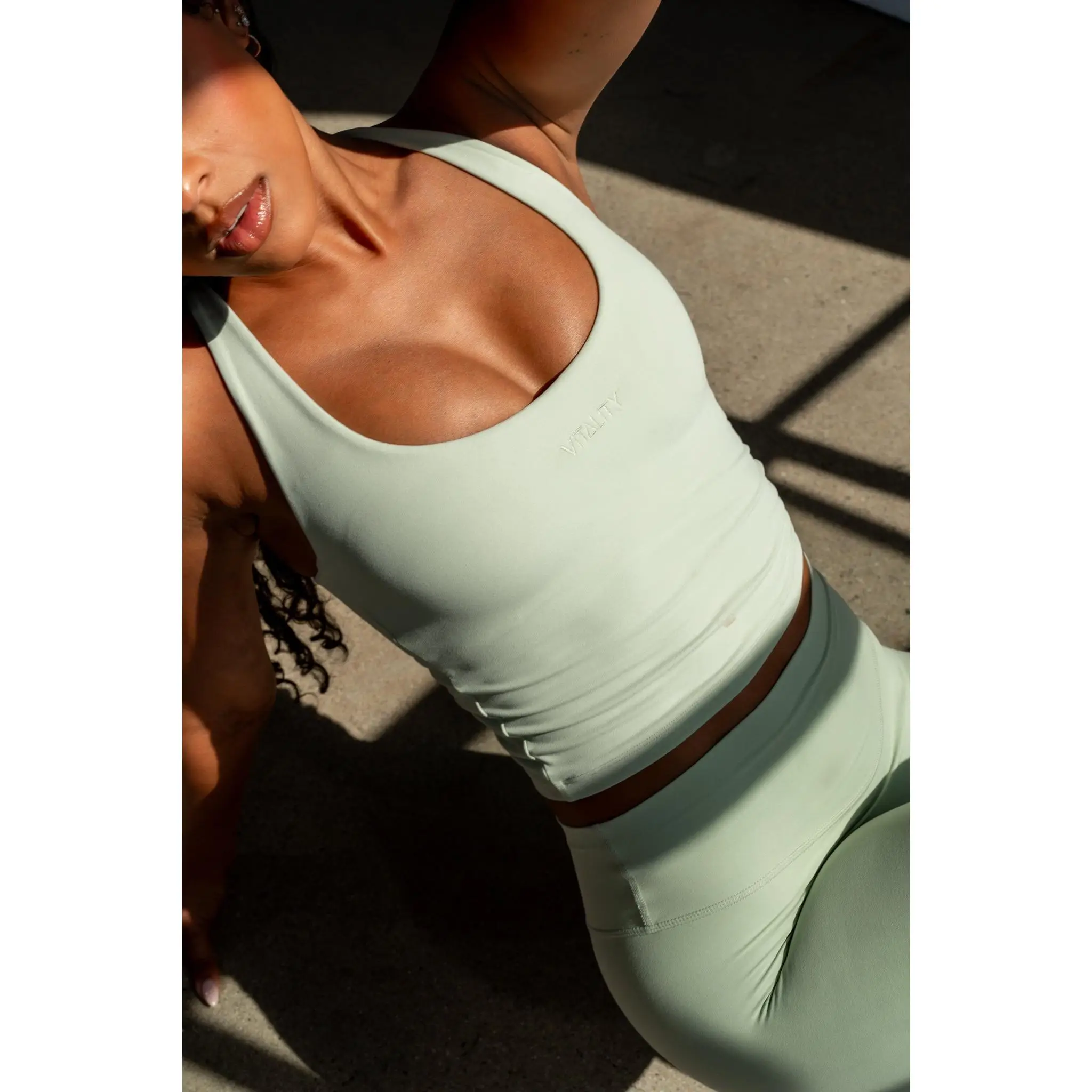Cloud II™ Lace Up Tank - Sage