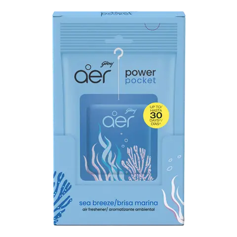 Godrej Aer Power Pocket Scented Aroma Home Fragrance, 6-Pack Hanging Home Air Freshener