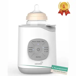 GROWNSY Bottle Warmer,  Baby Botle Warmer Fast for Breastmilk & Formula, Accurate Temperature Control, Milk Warmer for All Bottles with Thaw, Sterilizing, Keep Warm, Heat Food，Mom's Best Choice