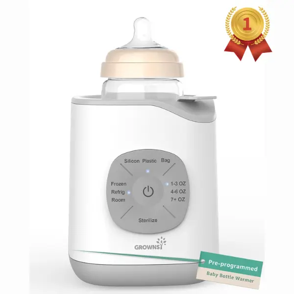 #SummerVibes GROWNSY Bottle Warmer,  Baby Botle Warmer Fast for Breastmilk & Formula, Accurate Temperature Control, Milk Warmer for All Bottles with Thaw, Sterilizing, Keep Warm, Heat Food，Mom's Best Choice