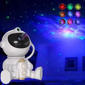 ( Birthday gift) Astronaut Starry Sky Projection Light Full of Stars Ambient Light Spaceman Laser Nebula Water Ripple Bedroom Projection Light
