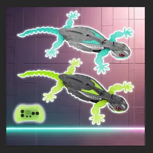 Wall Crawler Gecko, Remote Control Toy, Electric Lizard Toy with LED Glowing Eyes, 360° Spin, Halloween and Christmas STEM Tech Toy Gift foor Kids Gift Idea,, Cool Gifts, Family Fun boys toys age 4-6 cool toys toys for 8 year old boy wall crawler gecko