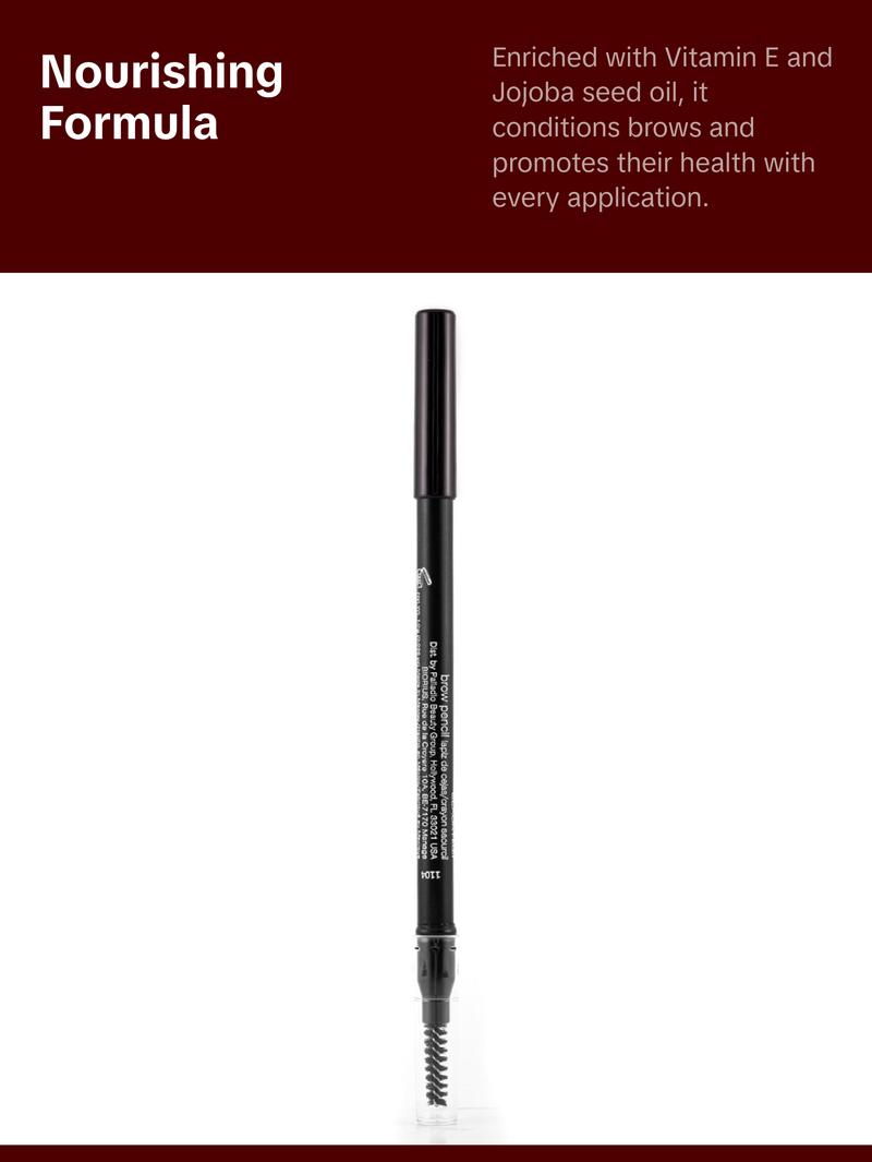 Palladio Brow Pencil - Dark Brown, Cosmetic, Ideal for Makeup and Daily Use