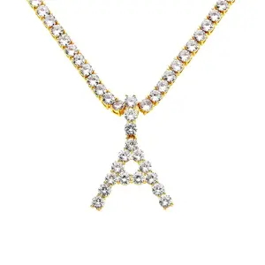 Frosty Initial Necklace