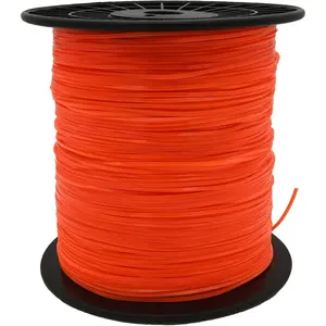 080 Trimmer Line, Square Weed Wacker String .080-Inch-by-1200-ft Commercial Grade Square 080 String Trimmer Line, Weed Eater String .080 Fits  String Trimmer(Orange)