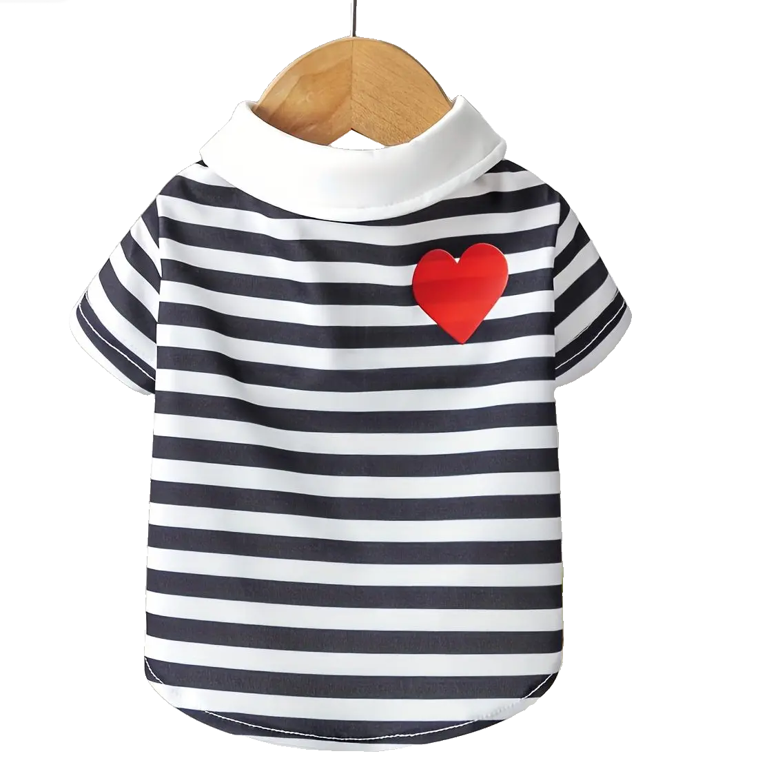 Pet Clothes Dog Cat Rabbit Short Sleeve Stripes Comfortable Yorkshire Terrier Maltese Teddy Bichon Bear Pomeranian Bulldog For Outside Causal Daily Use A124