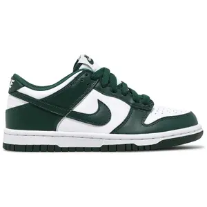 Nike Dunk Low "Michigan State" Green White Fashion Sneakers GS