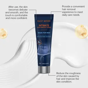 Men's Hair Removal Cream | Soothing Seaweed Depilatory for Body & Intimate Areas | Sensitive Skin Safe 100g