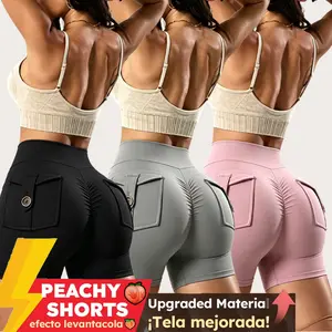 AIbart Women's Peachy Active Wear Shorts, Fitted Cut with Levantacola Effect for Enhanced Comfort and Style