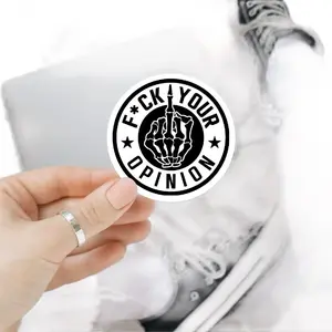 F Your opinion Sticker / Funny Sticker/ Funny Decal/ Your Opinion Decor Decorative
