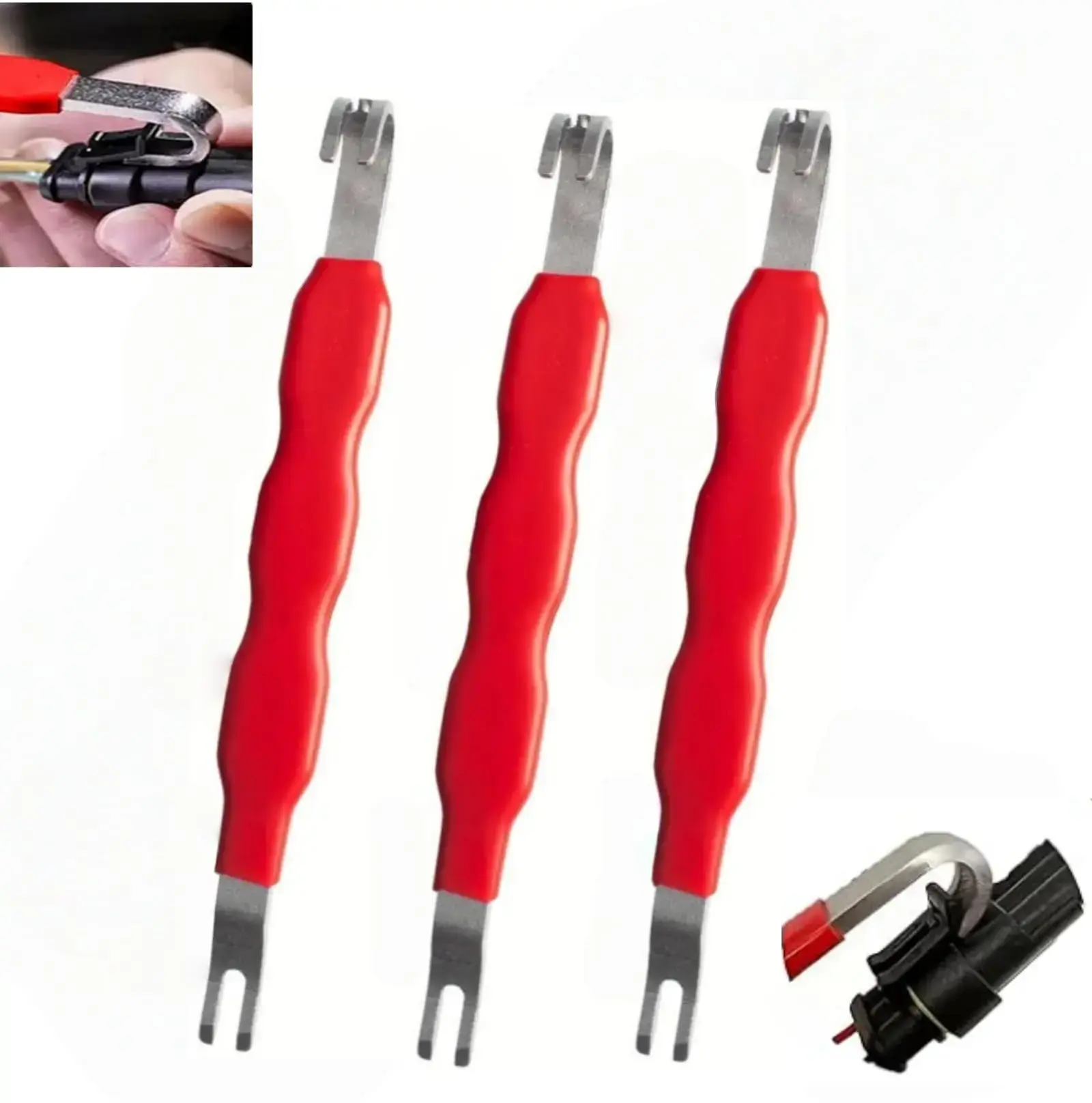 Red Automotive Electrical Terminal Connector Separator Remover - Car Repair & Automotive Maintenance Tool for Most Vehicle Electrical System Disconnection (1Pc), Car Repair Tool, Automotive Maintenance Tools