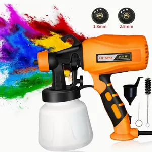 High-pressure Spray Painting Machine Electric Vacuum HVLP Spray Gun, 3 Spraying Modes, Water Tank Capacity 30.4 Ounces, Easy to Clean, Suitable for Home Decoration, Furniture, Cabinets, Fences, Walls, Doors And Garden Spray Painting