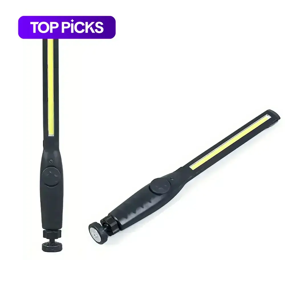 Rechargeable COB LED Work Light with Hook & Magnetic Base, Portable ...