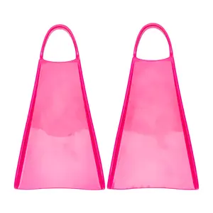 Candy Pink Ultra Soft Flex Fins by Sean Starky - Soft Rubber with Full Length Rails for All Day Comfort