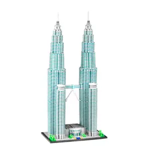 World Trade Center Building Blocks, 1998pcs/set City Architecture Model Building, Model Modular Buildings Blocks, Educational Toy for Children Over 14 Years Old