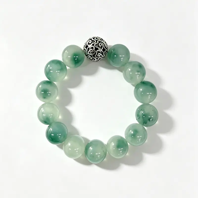 Qinglong Jade Bead Bracelet, Fashion Costume Jewelry Bracelet for Women