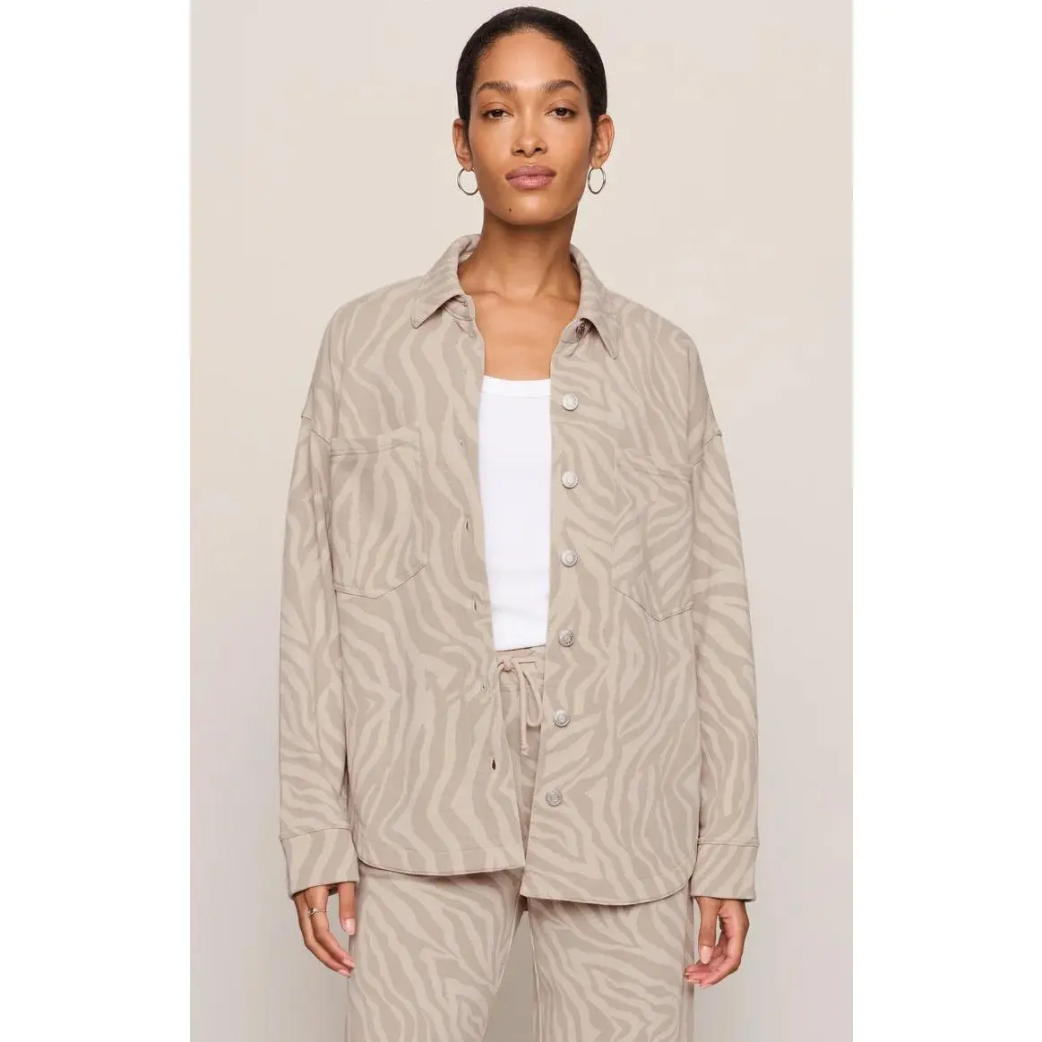 Z Supply All Day Knit Zebra Jacket