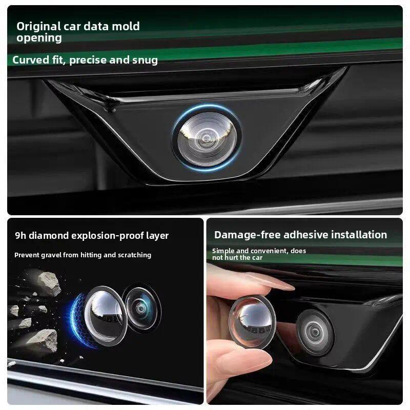 Car Camera Lens Cover 360 Degree View Rear View Mirror Protector for Vehicle Backup Camera Universal Car Styling Accessories