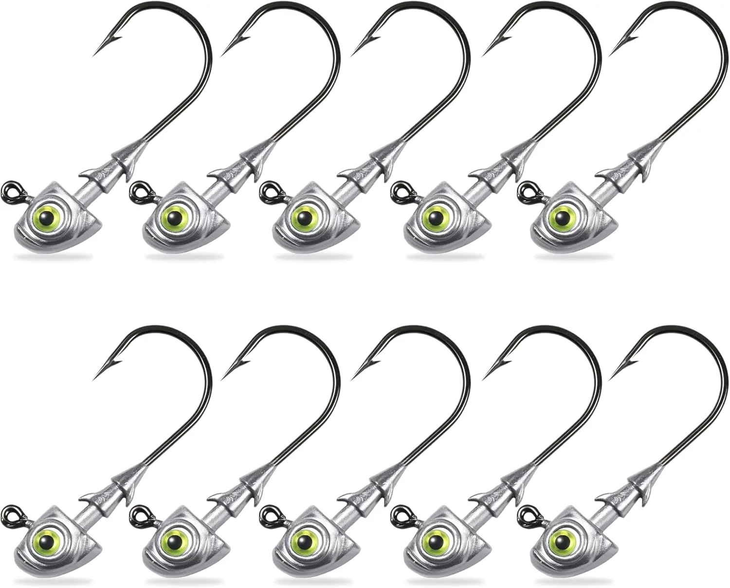 Swimbait Jig Heads ing Jigs Swim  Jighead with Two  Keepers and  Eyes 1/8 3/16 1/4 3/8 1/2oz Jigheads Freshwater Saltwater ing