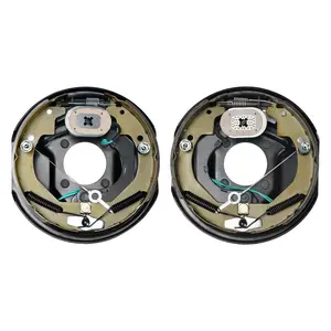 VEVOR Electric Trailer Brake Assembly, Summervibes,Summervibes, 10" x 2.25", 1 Pair Self-Adjusting Electric Brakes Kit for 3500 lbs Axle, 4-Hole Mounting, Backing Plates for Brake System Part Replacement (1 Right + 1 Left)