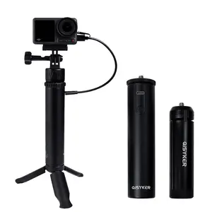 Dji Action 3/4 Charging Handle with 6000mah Battery, Portable Live Streaming Accessory, Compatible with Dji Action Camera