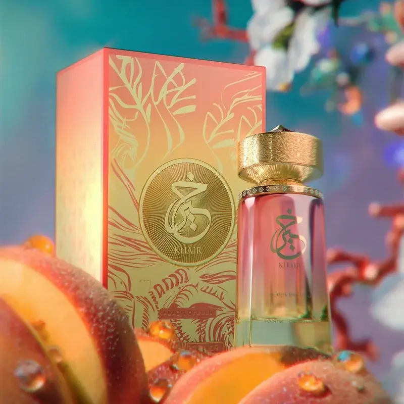 Paris Corner Khair Peach Delulu Eau de Parfum Spray for Women 3.4 Ounce