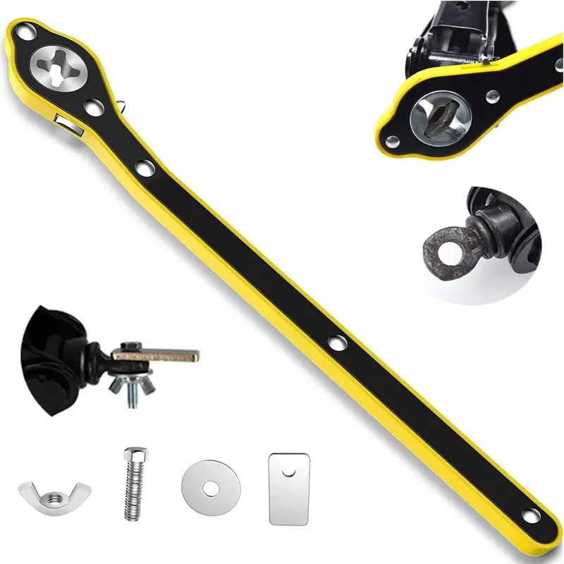 360° effort-saving rotating car jack ratchet wrench for motorcycles, cars, SUVs and other vehicles