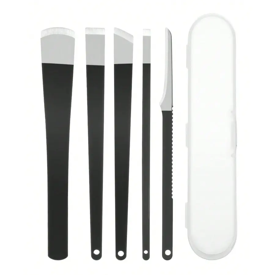 5pcs Professional Pedicure Knife Set, Stainless Steel Foot Care Tools, Callus Remover Tool, Trimmer for Ingrown Toenails, Calluses, Dead Skin Removal, Pedicure Kit, Foot Care Product, Diy Pedicure