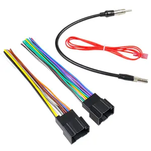 Radio Wiring Harness Adapter Compatible with Chevrolet Silverado Express Sierra Captiva Suburban  Savana Yukon Buick  Stereo Wire Connector 14&16Pin Radio Antenna