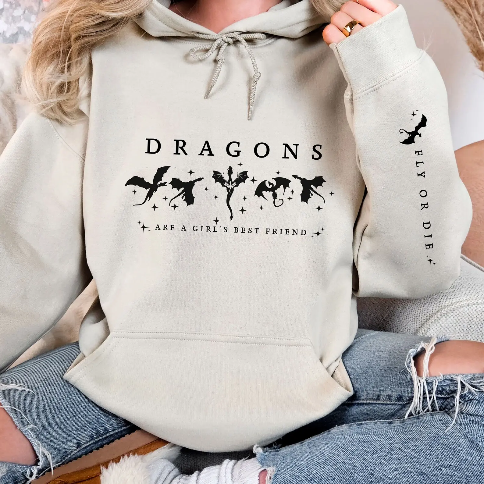 Dragons Sweatshirt: Basgiath War College Fantasy Hoodie