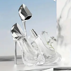 [Ideal Gift]Elegant 1.01oz Women's High Heel Shoe Perfume - White Tea, Pepper & Musk Scent with Floral Notes - Long-Lasting Fragrance, BPA-Free, Ideal Gift for Her, Romantic Gift|Floral Perfume|Transparent Bottle