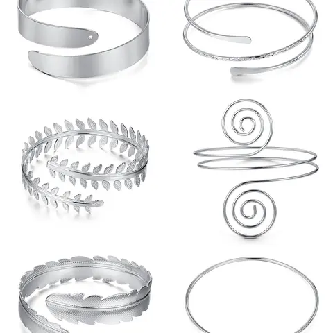Simple Mixed Geometric Design Arm Cuff Bangle, Mixed Texture Cuff, 2025 New Style Fashionable Arm Cuff for Women & Men, Trendy All-match & Exquisite Jewelry for Birthday Gift, Stainless Steel Bracelet, Stackable Bracelets, Trendy Jewellery Accessories