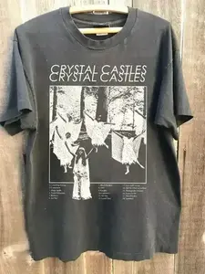 Crystal Castles Band Album  Color T Shirt Full Size