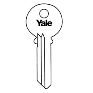 Yale  2.75 in. Backset Commercial 6 Pin Key Blank with Stock Section PARA Keyway