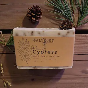 Siberian Pine and Cypress handcrafted Vegan Cold Proccessed Soap Bar | 4oz