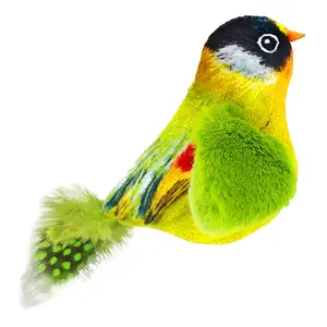 Plush Cat Toy Interactive Plush Birds Shape Toy for Cats Alone Exercise Toy