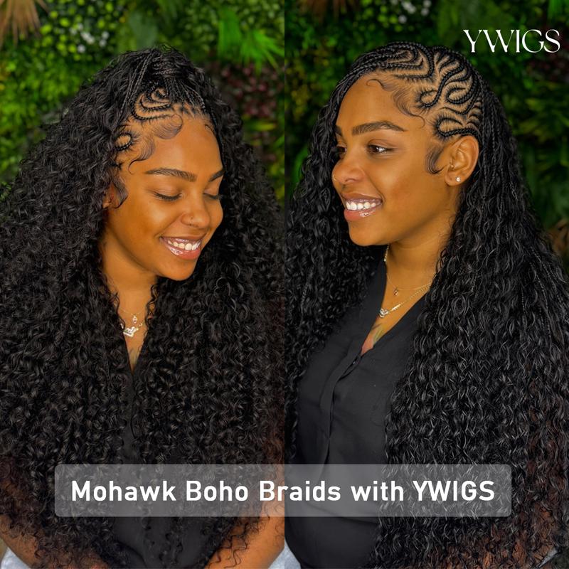 [YWIGS] Bulk Human Hair for Braiding No Wefted Natural Color - Human Hair for Boho Braids TikTokShopJumpstartSale