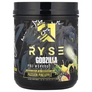 RYSE Godzilla, Pre-Workout, Passion Pineapple, 1.6 lbs (714 g) RYSE Godzilla, Pre-Workout, Passion Pineapple, 1.6 lbs (714 g)