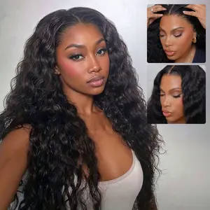 [Upgrade Skin Melted HD Lace] Megalook Zero-Wear Truly Snap & Go HD Lace Wig Pre Plucked Natural Hairline Crystal Clear Lace Put On Go Boho Curly Wig #Summervibes