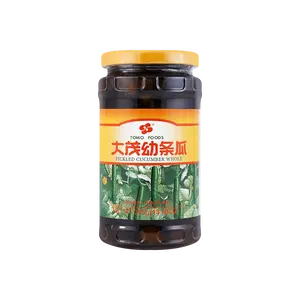 TOMO FOODS Taiwanese Pickled Cucumber Strips - Savory & Tangy Preserved Vegetable Snack, 385g