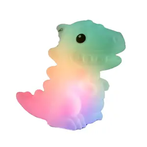 212 MAIN Light-Up Soft Baby Dinosaur Charm Necklace, LUSDCN8-DN Model, 8 LED Functions, LED Lighting Charm for Party Bags & Gifts, Light-Up Charm