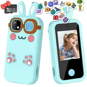 Youngsters Smart Phone Toys, Touchscreen HD Dual Camera Cell Phone for Youngsters, Birthday Gifts Youngsters Play Phone for Boys 3-10, Travel Toy with 32GB SD Card Easter Halloween Christmas New Year Gift