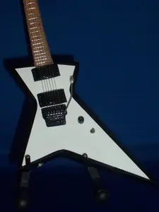 Miniature JUDAS PRIEST Guitar with Free Display Stand Collectible GIFT