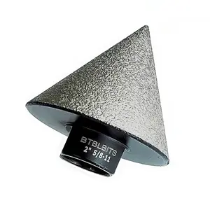 Diamond Beveling Chamfer Bit Diameter 2" 50mm Diamond Countersink Drill Bits for Existing Holes Enlarging Shaping Trimming in Tile Marble Glass Granite Ceramic Porcelain Masonry Quartz Countertop Sink 5/8"-11 Thread Angle Grinder Tool bevel edge